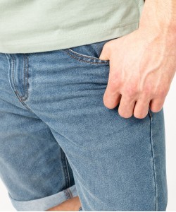 Bermuda en jean homme fin et souple